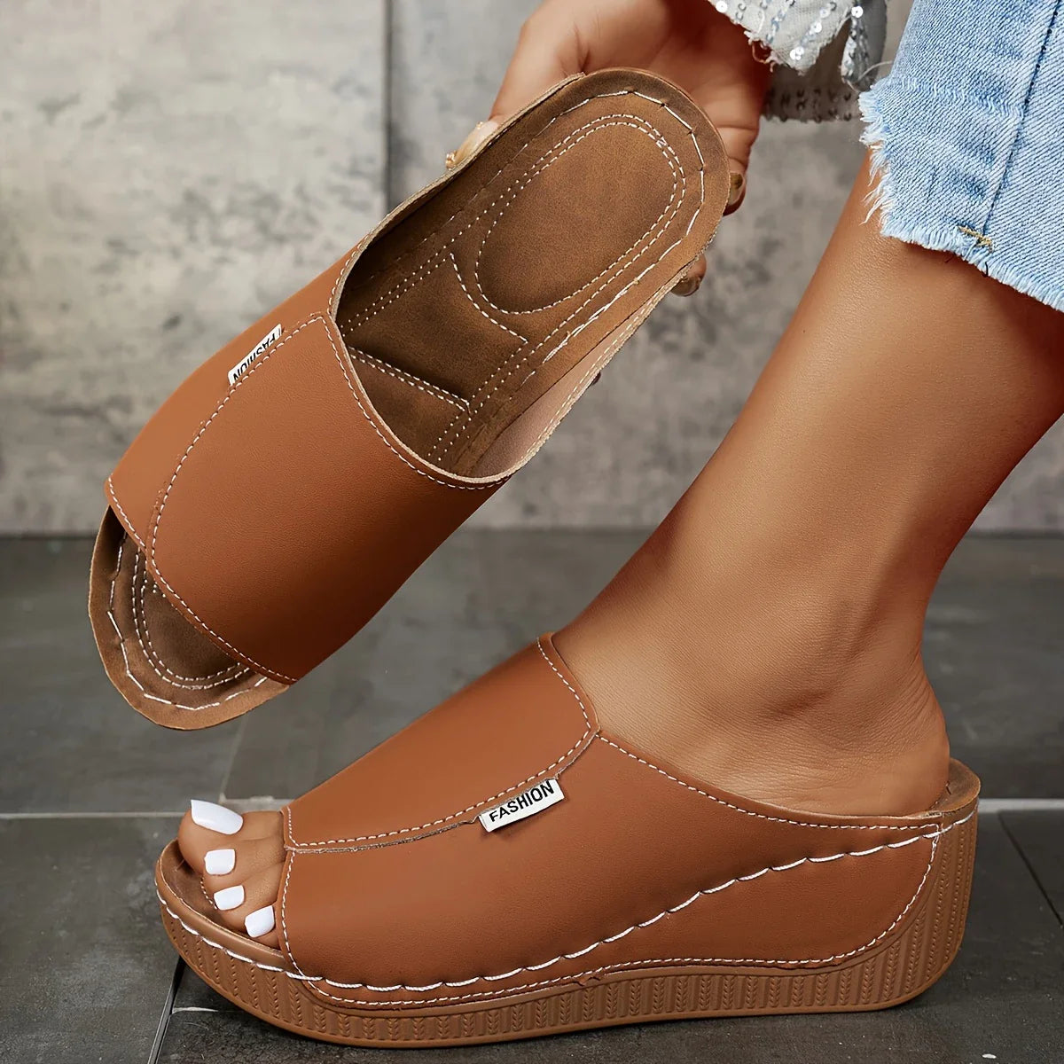 COLAC™ OPEN TOE PLATFORM ORTHOPEDIC SANDALS